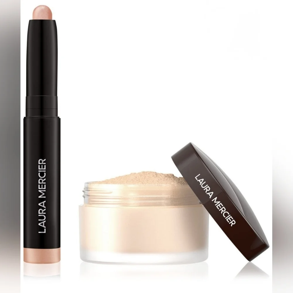 🎁BEST PRODUCT Laura Mercier Translucent Setting Powder and Caviar Eye Stick